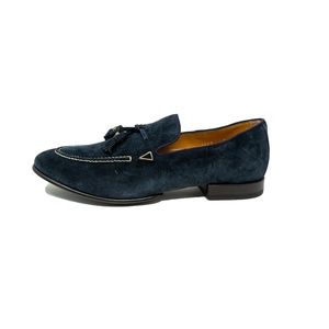 O'KEEFFE Leather Suede Tassel Loafer